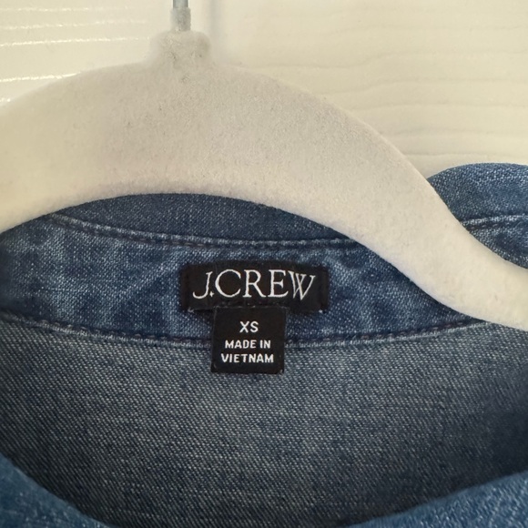 Étienne cropped button-up shirt in chambray - Picture 4 of 5